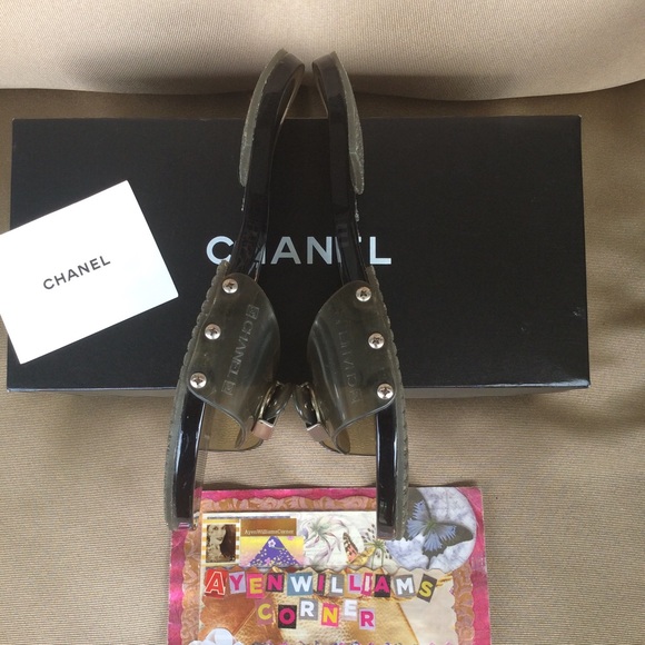Authentic Chanel Sandals Size 36 (6) - Picture 3 of 6